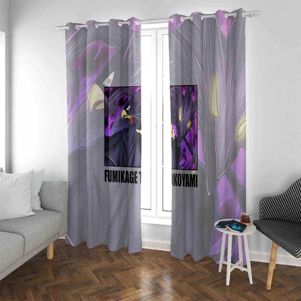 Fumikage Tokoyami - My Hero Academia Window Curtain Anime Style