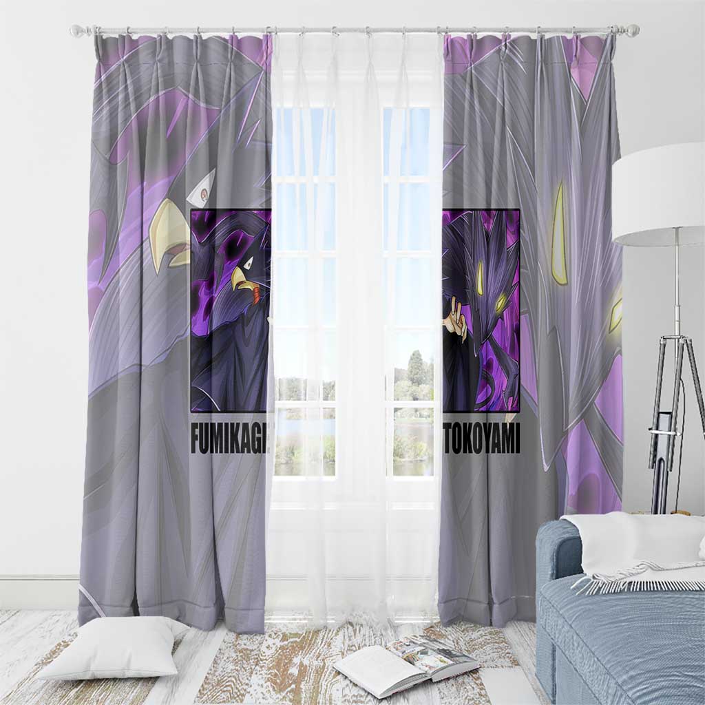 Fumikage Tokoyami - My Hero Academia Window Curtain Anime Style