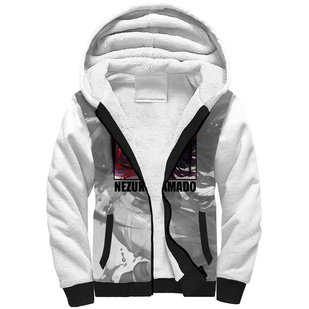 Nezuko Kamado - Demon Slayer Sherpa Hoodie Anime Style