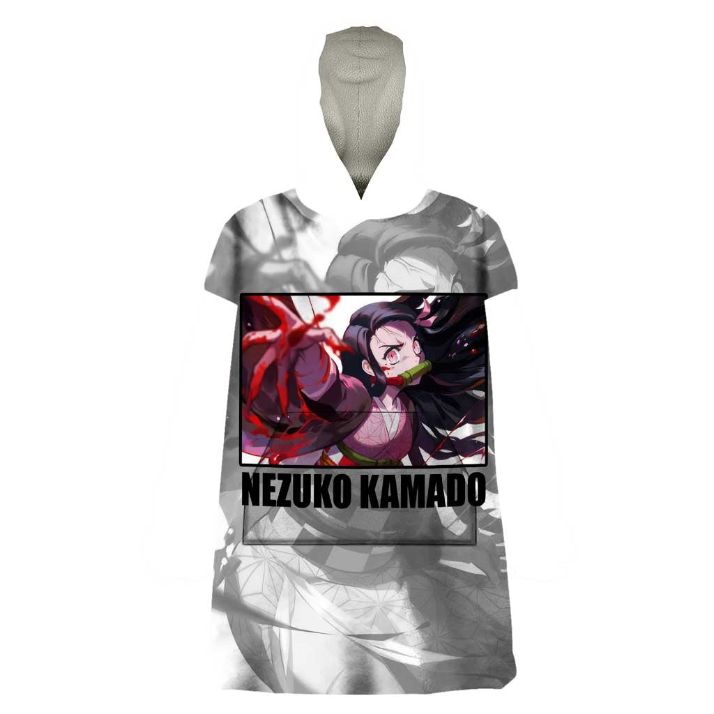 Nezuko Kamado - Demon Slayer Wearable Blanket Hoodie Anime Style
