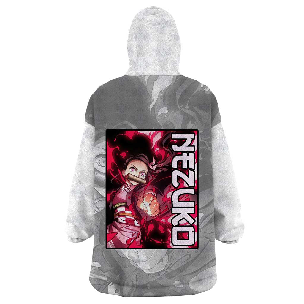 Nezuko Kamado - Demon Slayer Wearable Blanket Hoodie Anime Style