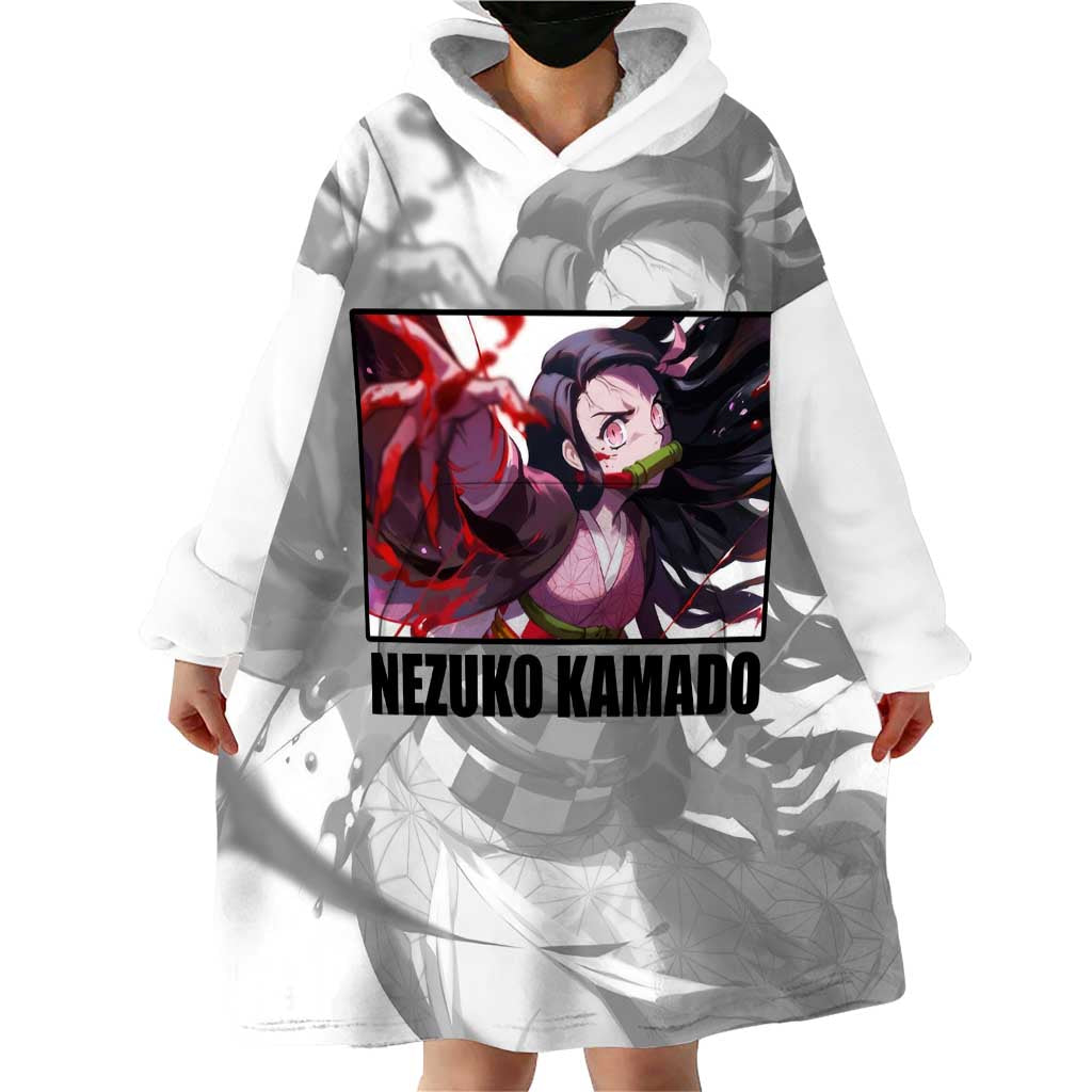 Nezuko Kamado - Demon Slayer Wearable Blanket Hoodie Anime Style