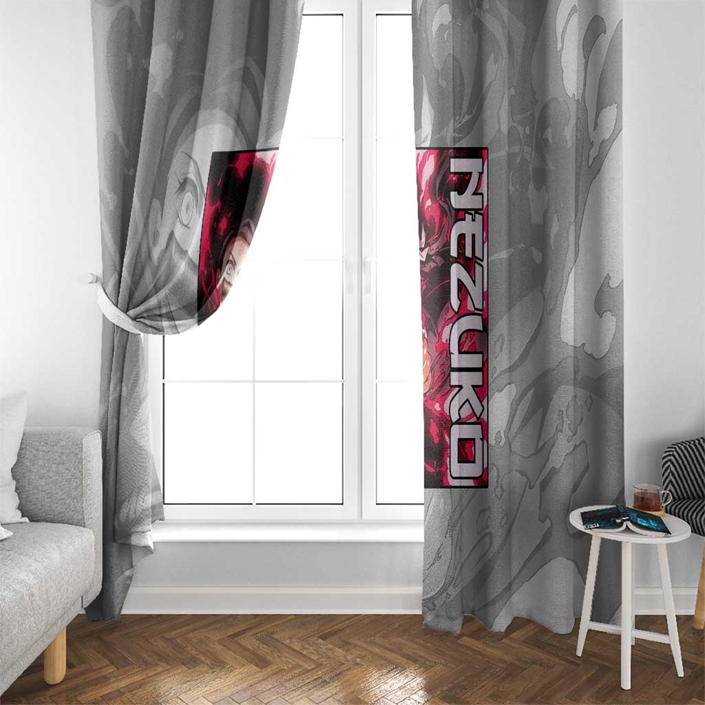Nezuko Kamado - Demon Slayer Window Curtain Anime Style