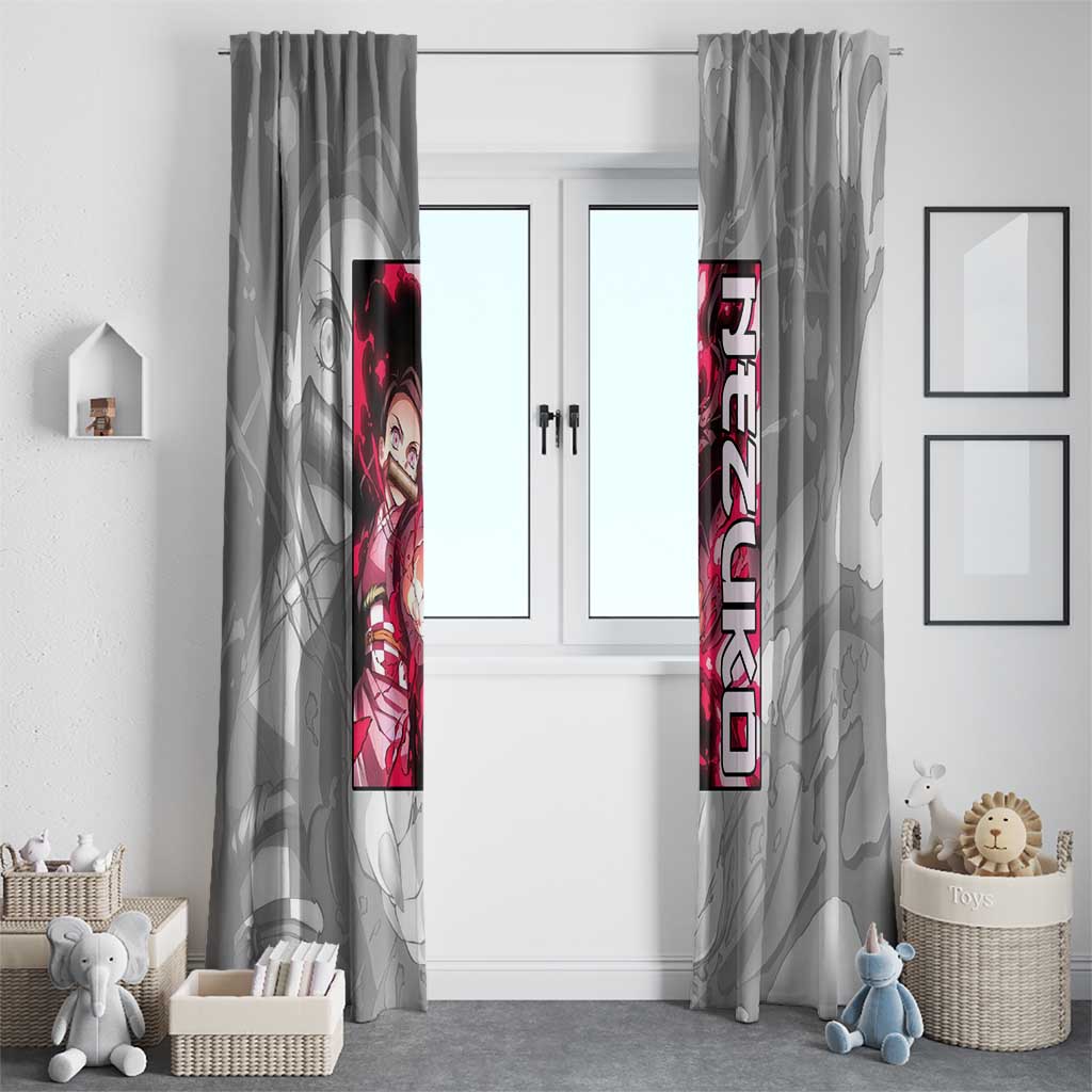 Nezuko Kamado - Demon Slayer Window Curtain Anime Style