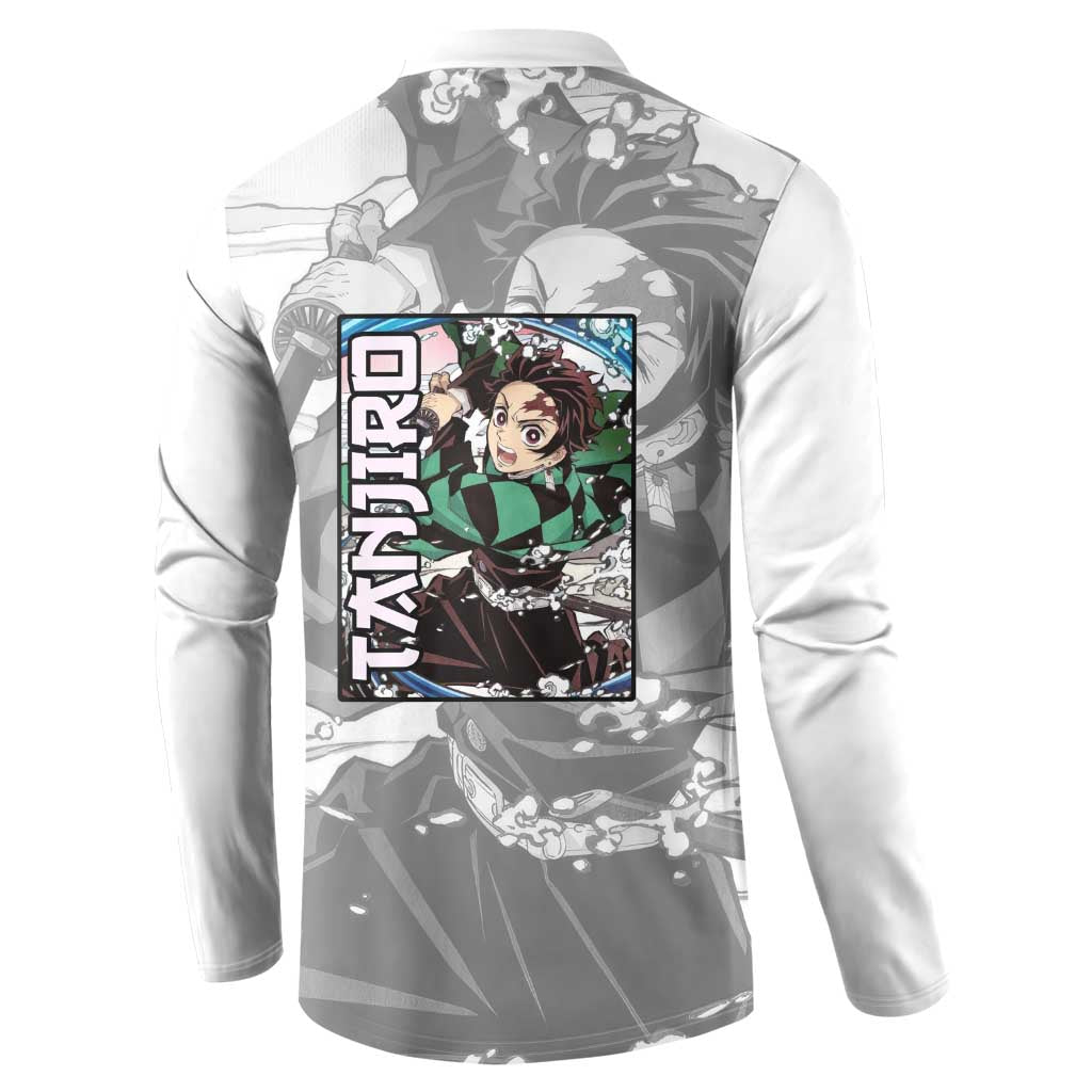 Tanjiro Kamado - Demon Slayer Button Sweatshirt Anime Style