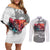 Tanjiro Kamado - Demon Slayer Couples Matching Off Shoulder Short Dress and Long Sleeve Button Shirt Anime Style