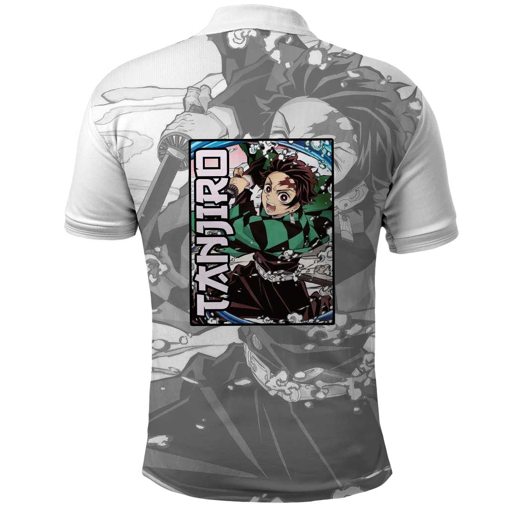 Tanjiro Kamado - Demon Slayer Polo Shirt Anime Style
