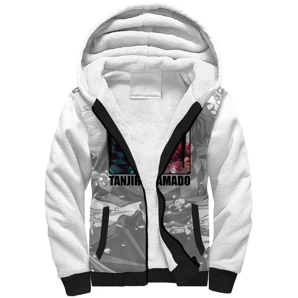 Tanjiro Kamado - Demon Slayer Sherpa Hoodie Anime Style
