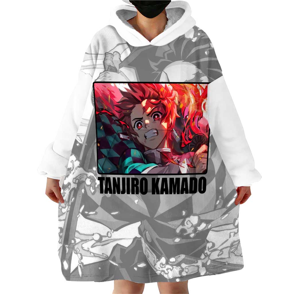 Tanjiro Kamado - Demon Slayer Wearable Blanket Hoodie Anime Style