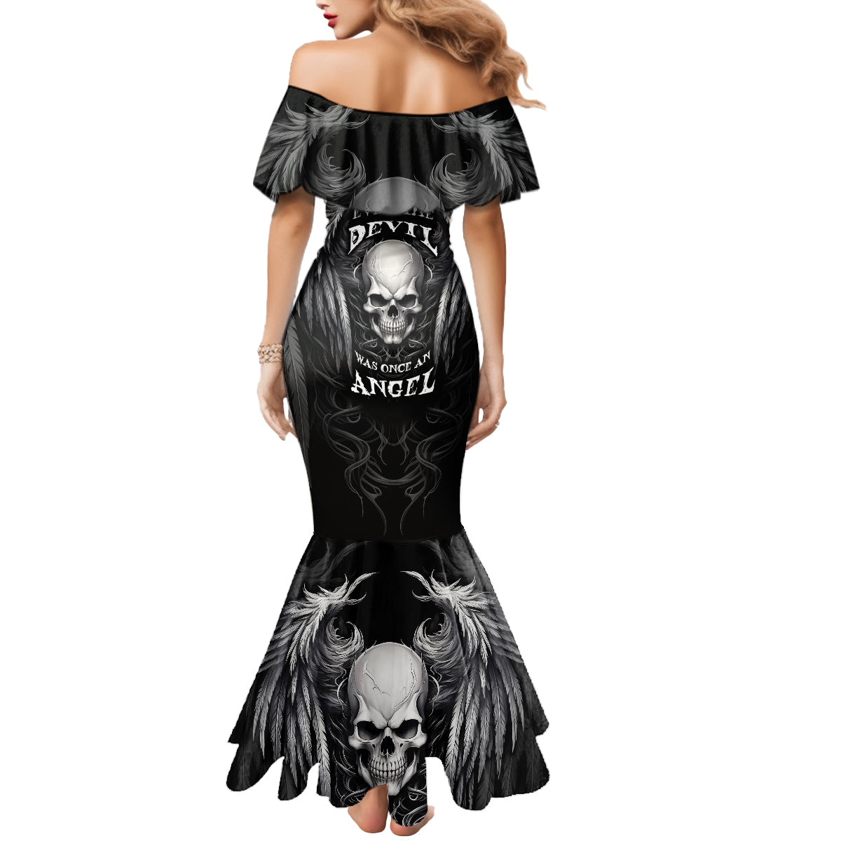 skull-and-wings-mermaid-dress-even-the-devil-was-once-an-angel