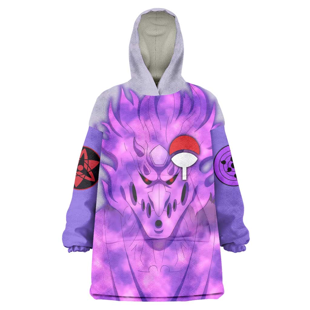 Uchiha Sasuke Naruto Shippuden Wearable Blanket Hoodie Anime Style