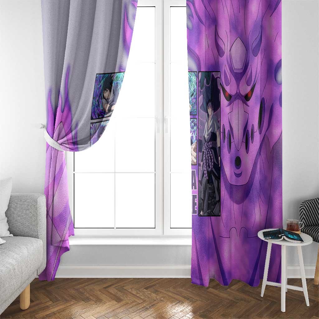 Uchiha Sasuke Naruto Shippuden Window Curtain Anime Style