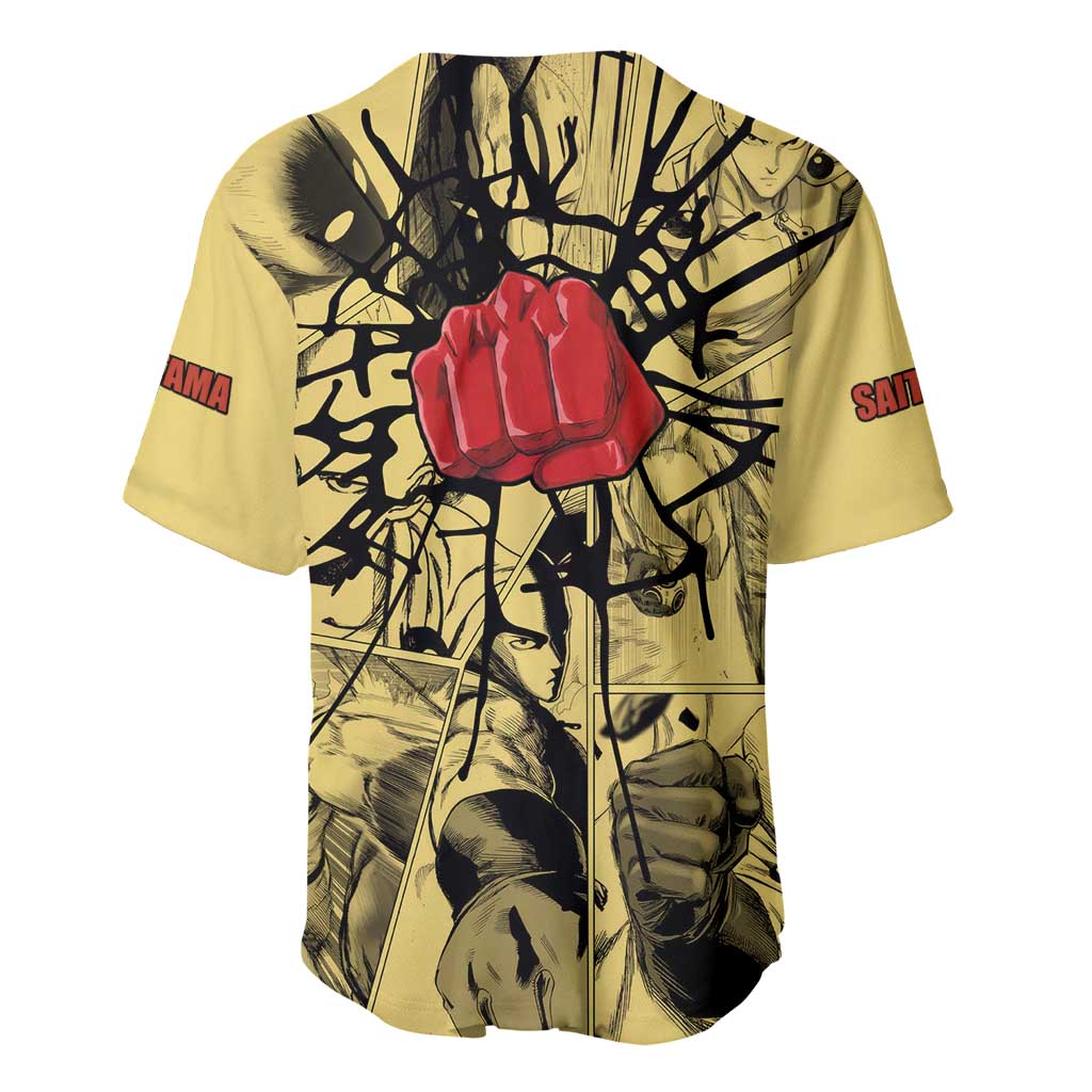 Saitama - One Punch Man Baseball Jersey Anime Style