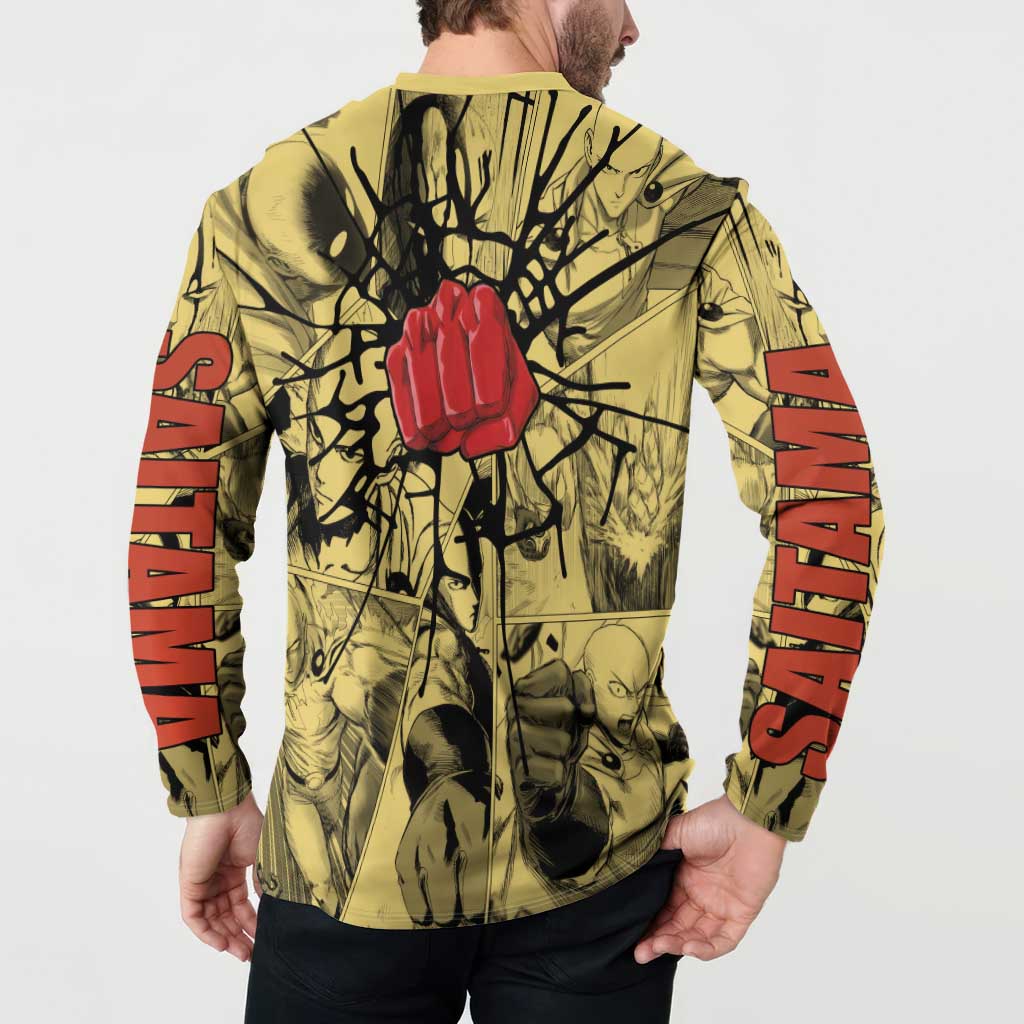 Saitama - One Punch Man Button Sweatshirt Anime Style