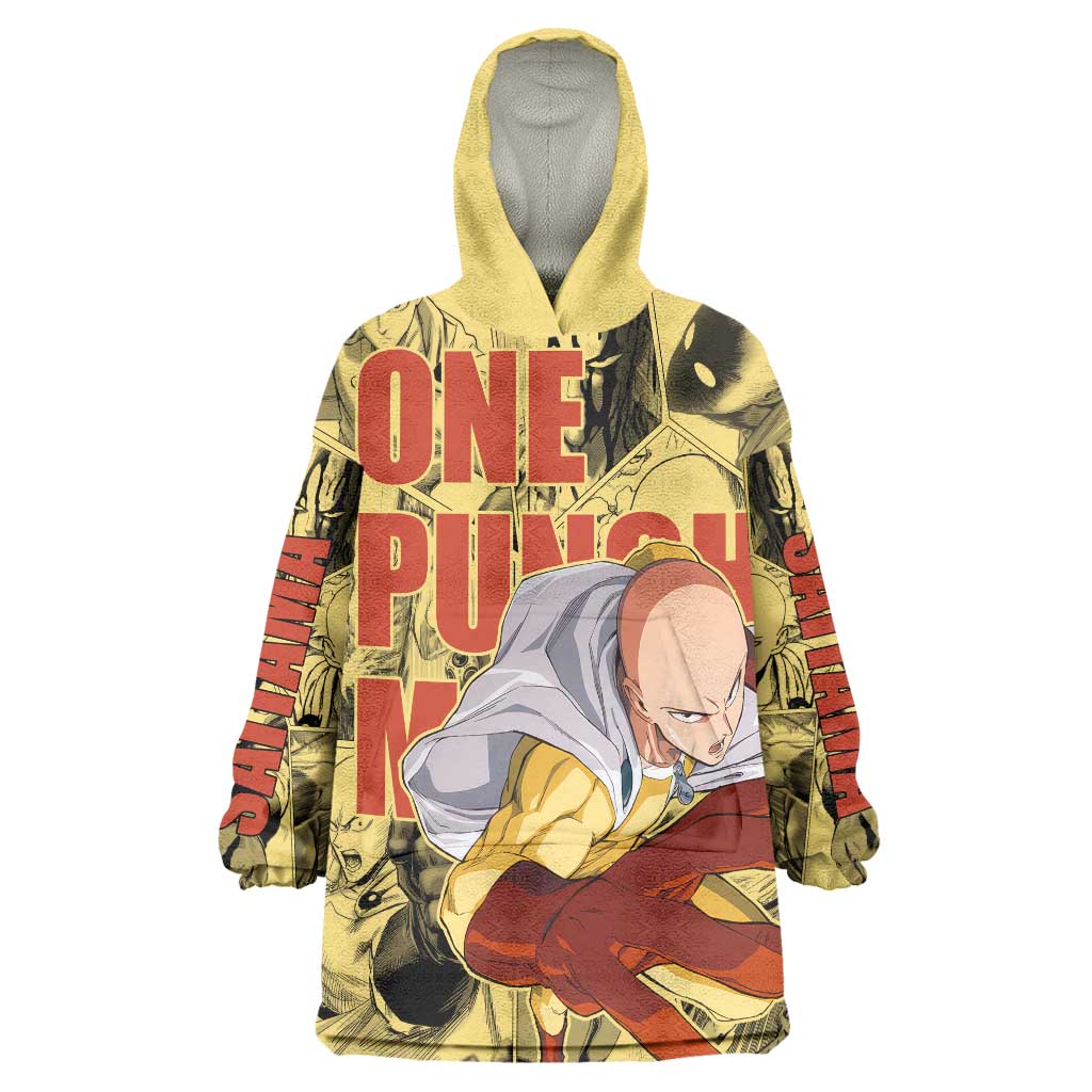 Saitama - One Punch Man Wearable Blanket Hoodie Anime Style