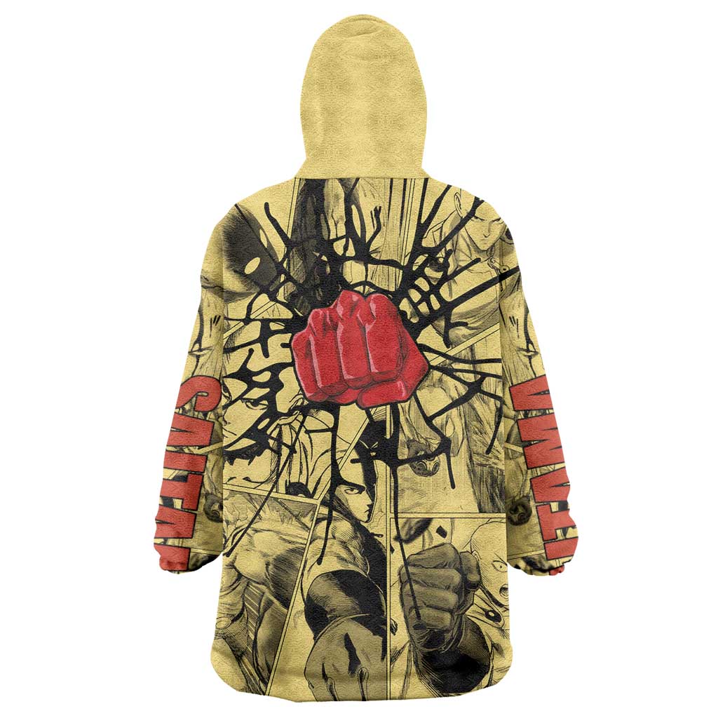 Saitama - One Punch Man Wearable Blanket Hoodie Anime Style
