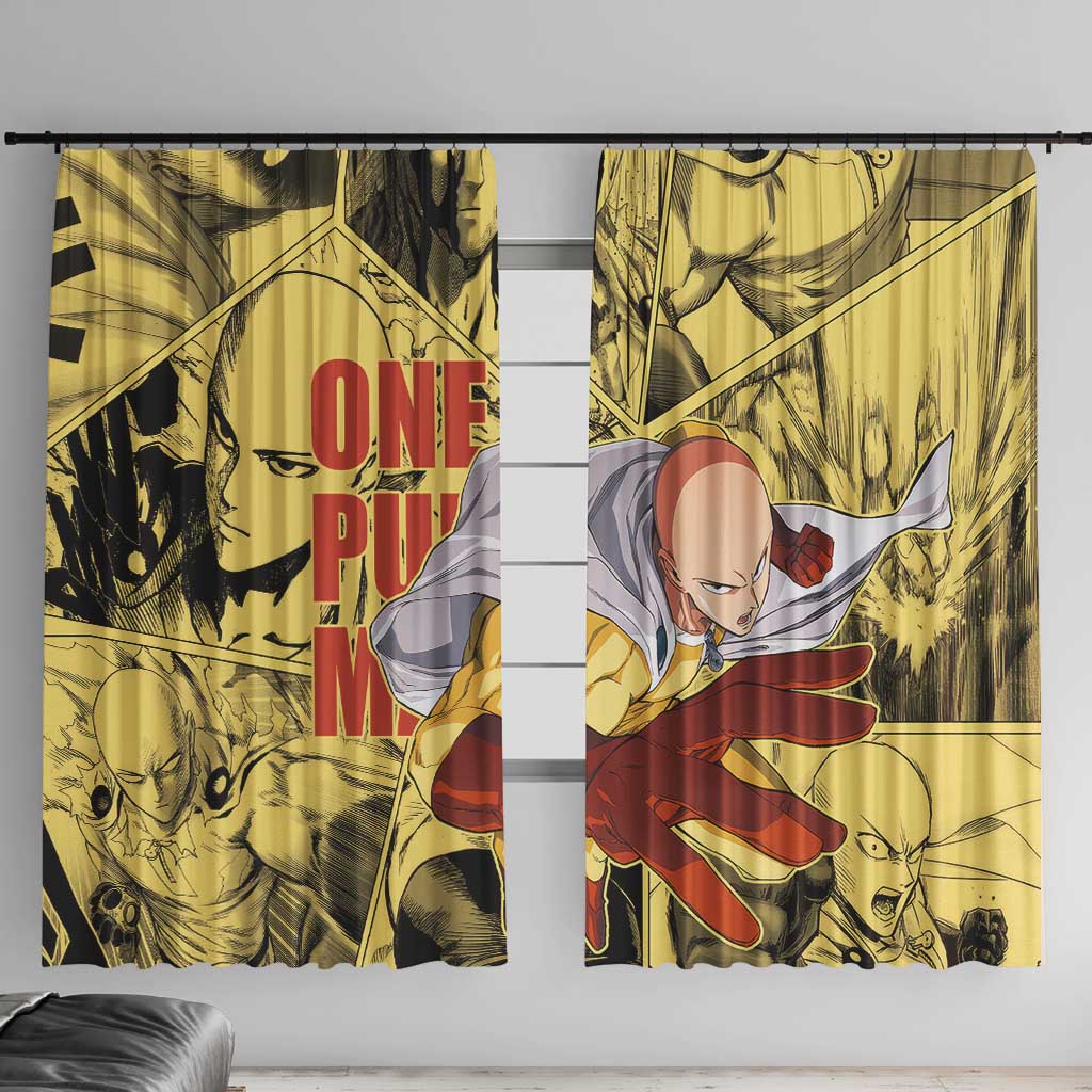 Saitama - One Punch Man Window Curtain Anime Style