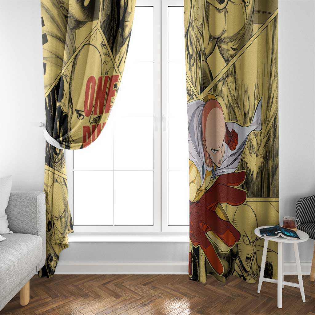 Saitama - One Punch Man Window Curtain Anime Style