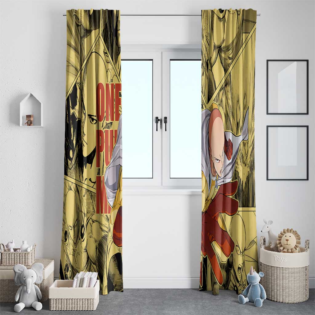 Saitama - One Punch Man Window Curtain Anime Style