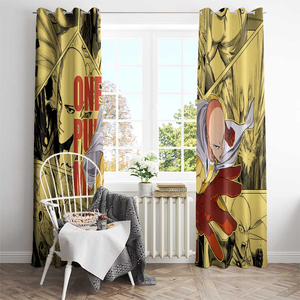 Saitama - One Punch Man Window Curtain Anime Style