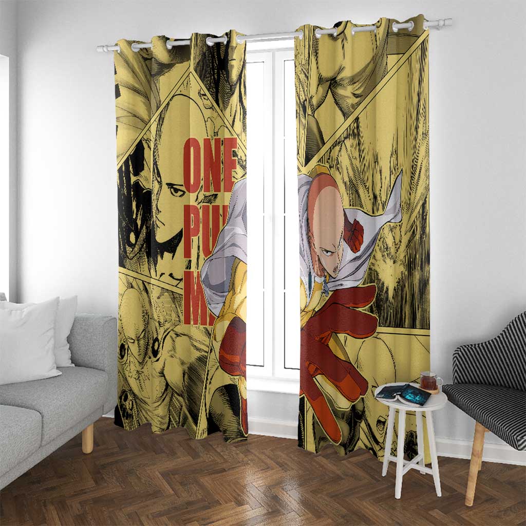 Saitama - One Punch Man Window Curtain Anime Style