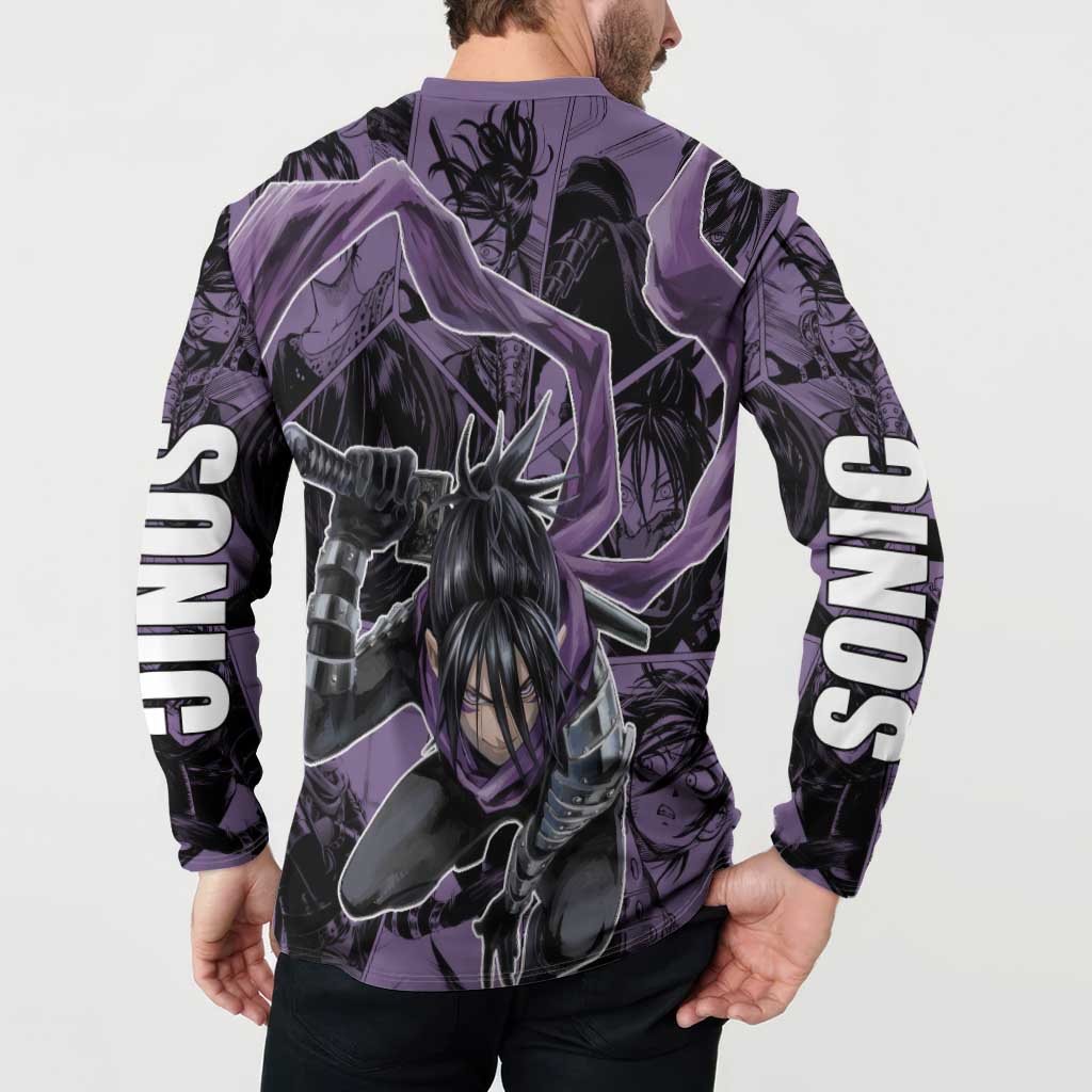 Sonic - Sonic Button Sweatshirt Anime Style