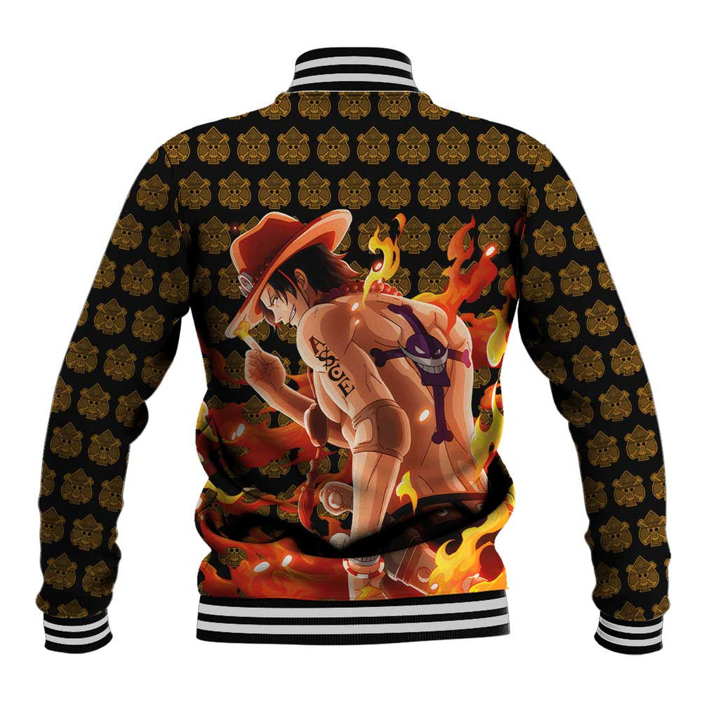 Portgas D. Ace - Fire Fist - One Piece Baseball Jacket Anime Style