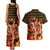 Portgas D. Ace - Fire Fist - One Piece Couples Matching Tank Maxi Dress and Hawaiian Shirt Anime Style