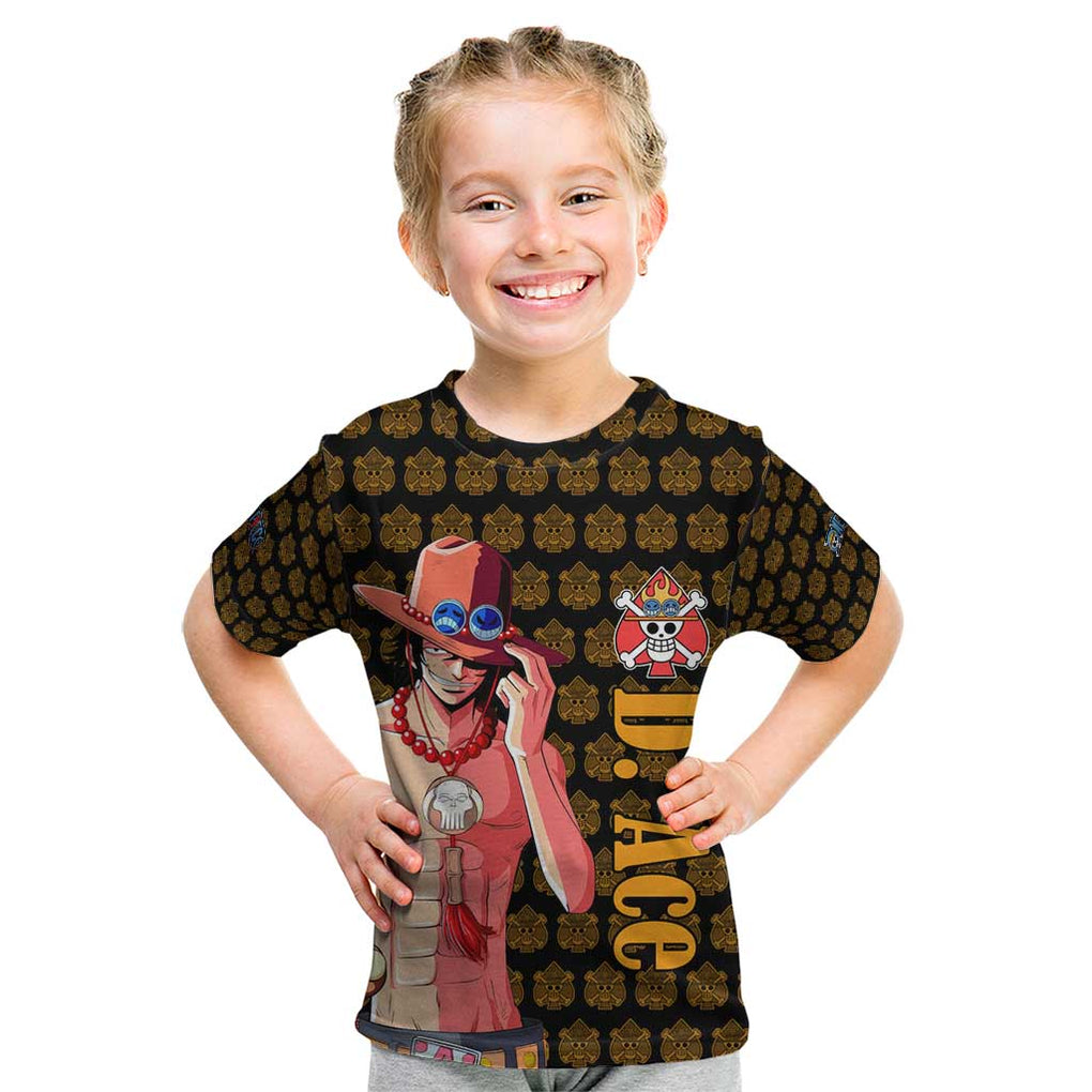 Portgas D. Ace - Fire Fist - One Piece Kid T Shirt Anime Style