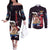 Luffy Gear 4 - One Piece Couples Matching Off The Shoulder Long Sleeve Dress and Long Sleeve Button Shirt Anime Pattern Mix Style
