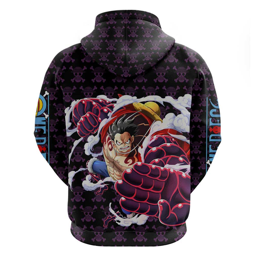 Luffy Gear 4 - One Piece Hoodie Anime Pattern Mix Style