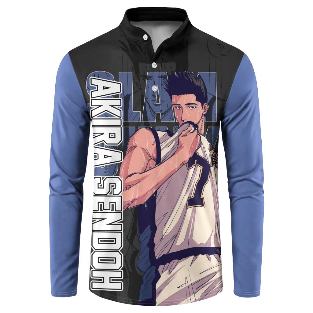 Akira Sendoh - Slam Dunk Button Sweatshirt Anime Style