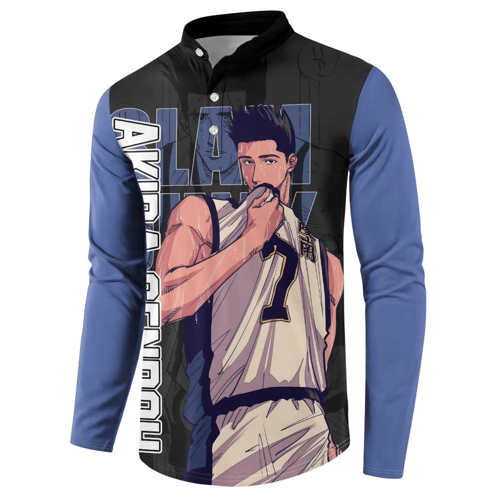 Akira Sendoh - Slam Dunk Button Sweatshirt Anime Style