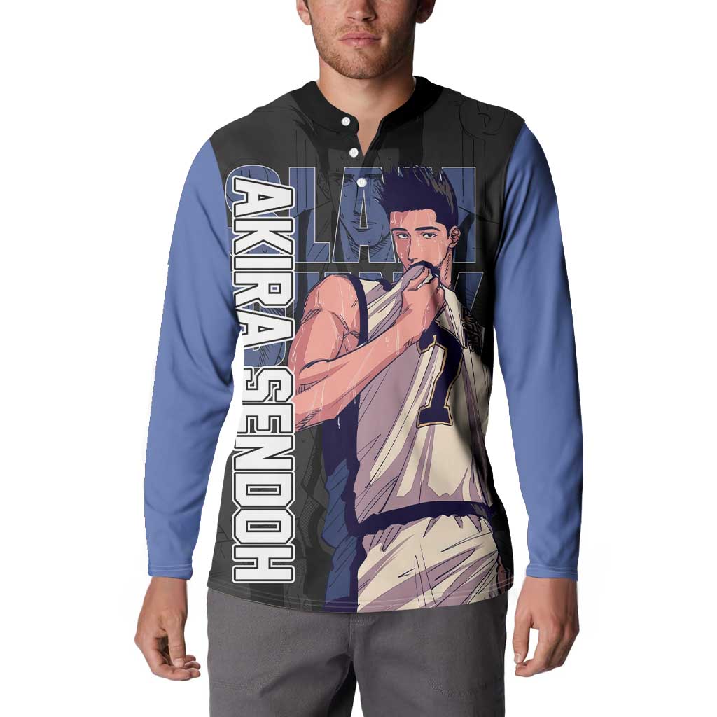 Akira Sendoh - Slam Dunk Button Sweatshirt Anime Style
