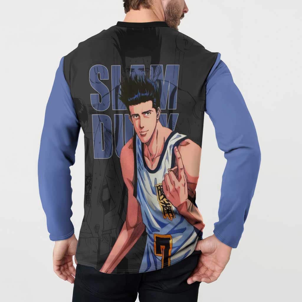 Akira Sendoh - Slam Dunk Button Sweatshirt Anime Style