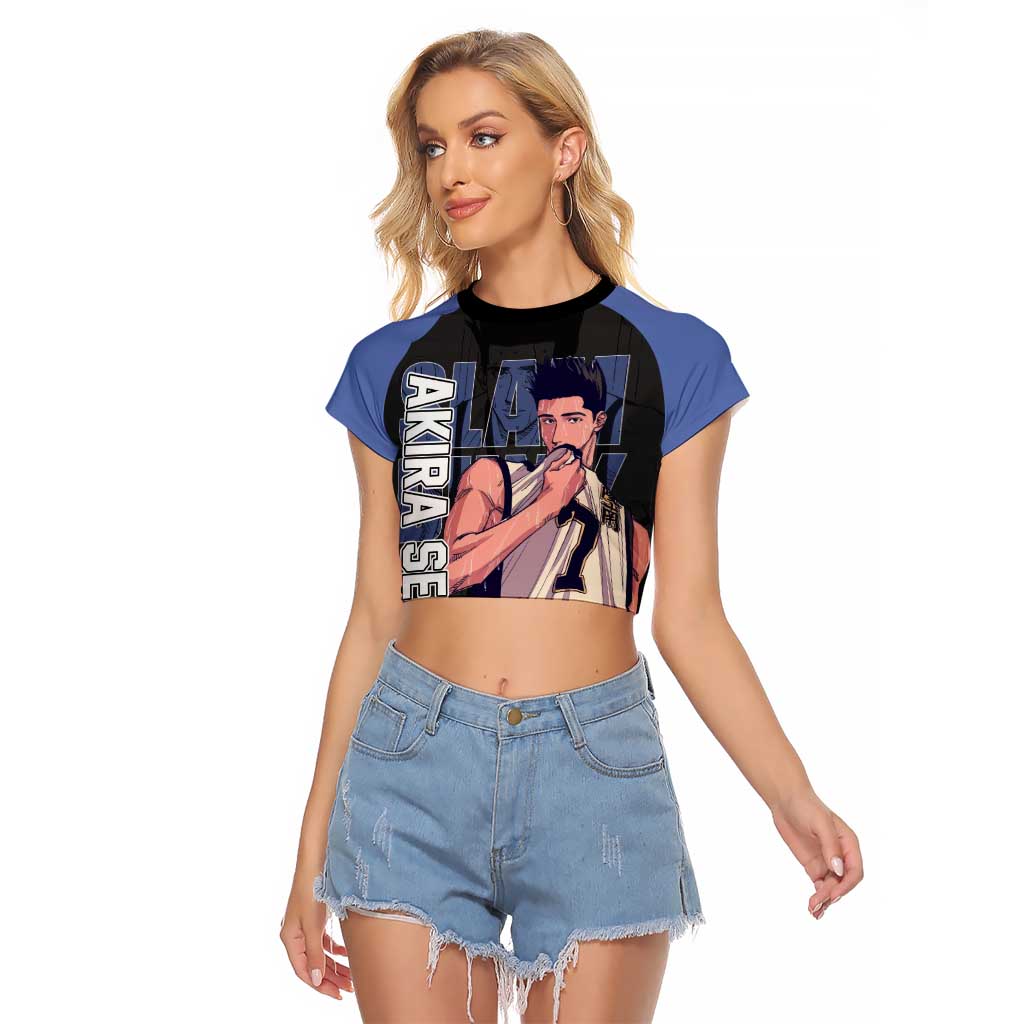 Akira Sendoh - Slam Dunk Raglan Cropped T Shirt Anime Style