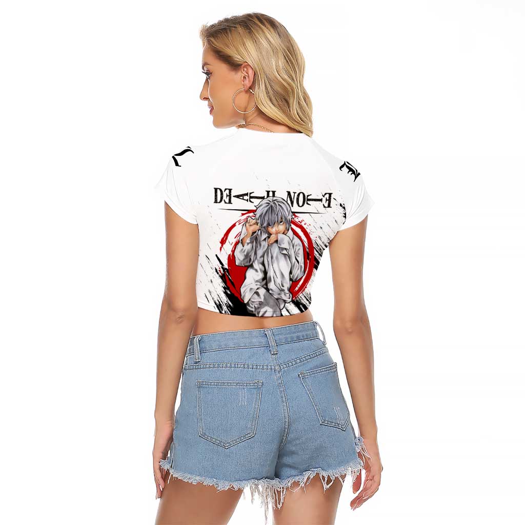 Nate River - Death Note Raglan Cropped T Shirt Anime Style