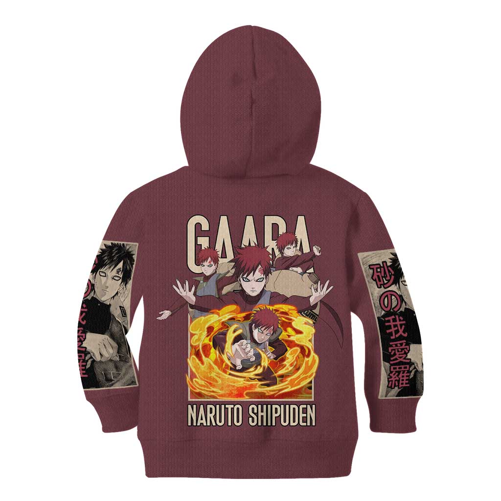 Gaara Naruto Shippuden Kid Hoodie Anime Style