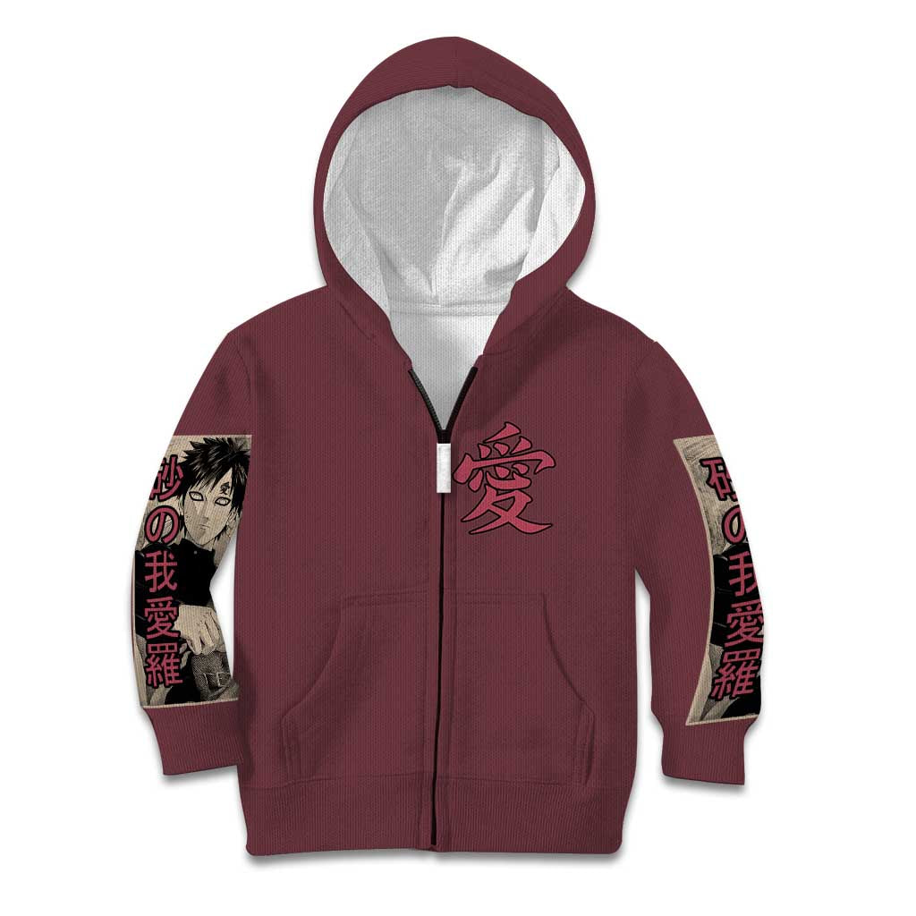 Gaara Naruto Shippuden Kid Hoodie Anime Style