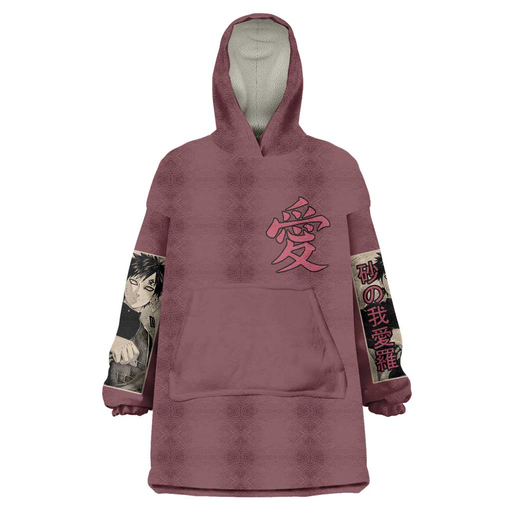 Gaara Naruto Shippuden Wearable Blanket Hoodie Anime Style