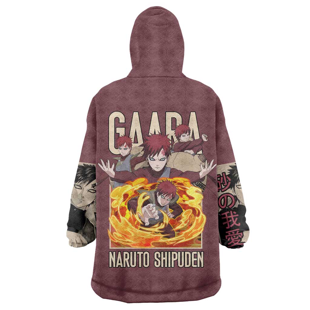 Gaara Naruto Shippuden Wearable Blanket Hoodie Anime Style