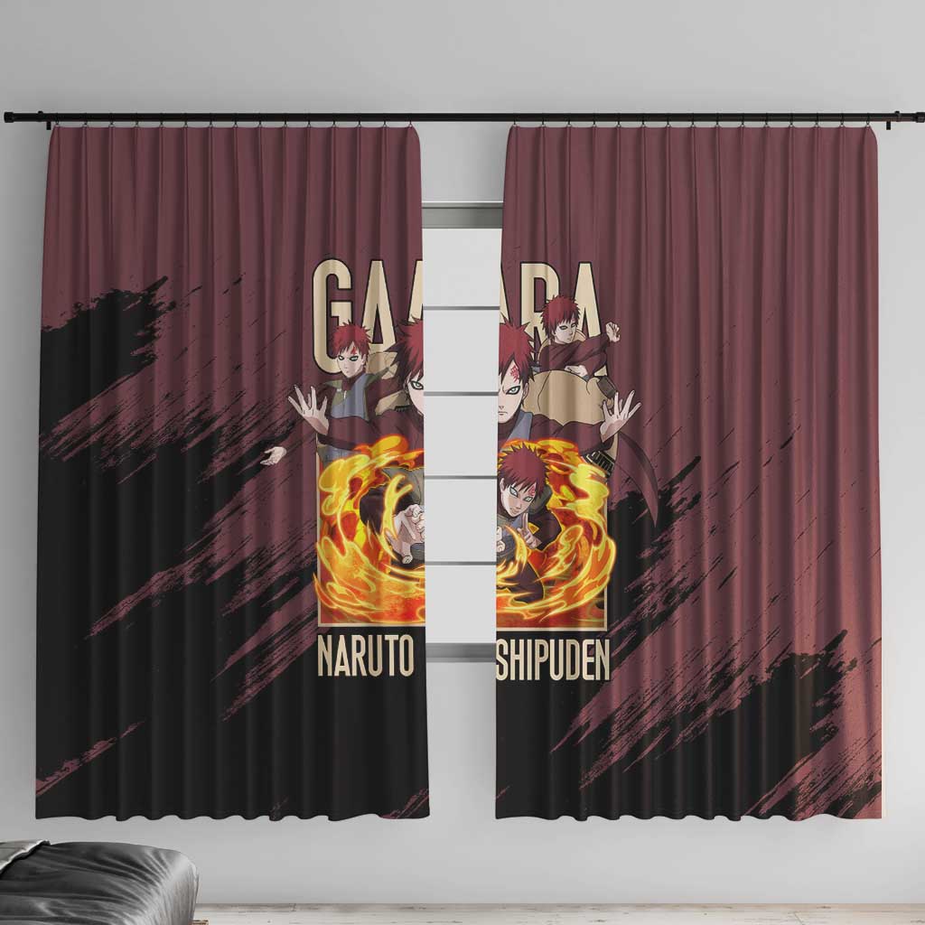 Gaara Naruto Shippuden Window Curtain Anime Style