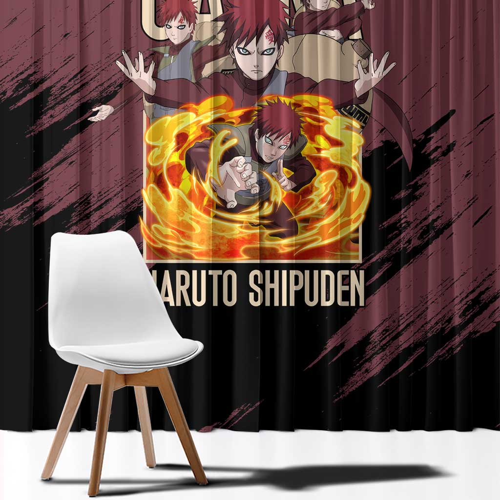 Gaara Naruto Shippuden Window Curtain Anime Style