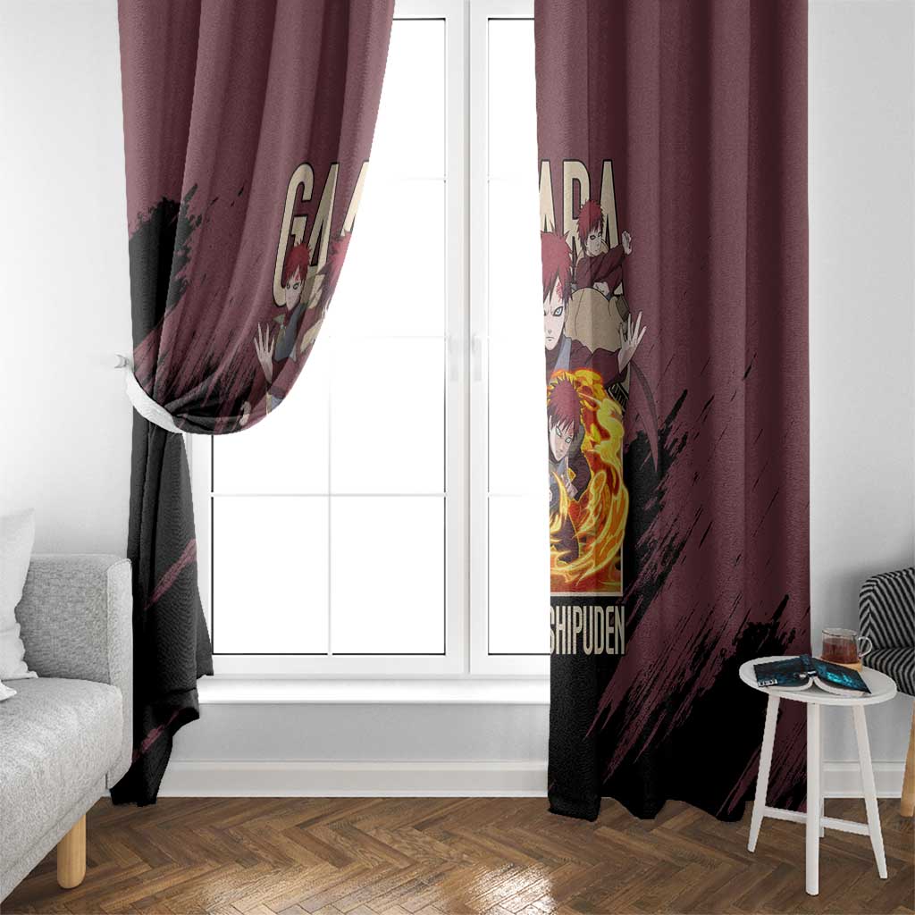 Gaara Naruto Shippuden Window Curtain Anime Style