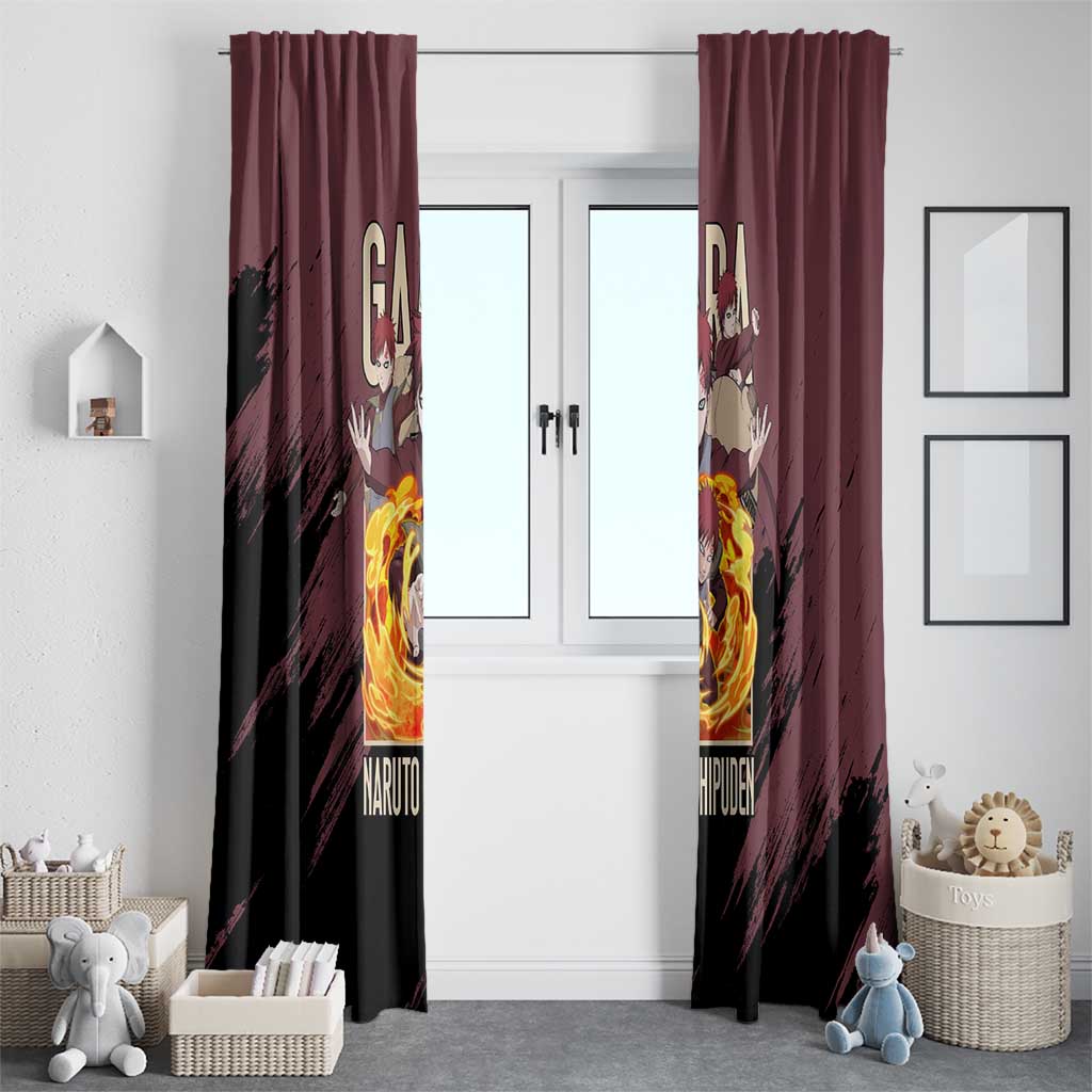 Gaara Naruto Shippuden Window Curtain Anime Style