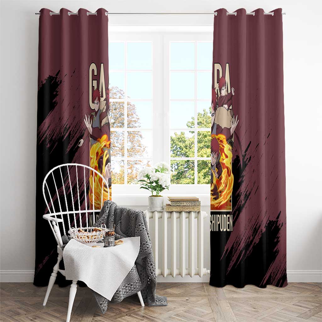 Gaara Naruto Shippuden Window Curtain Anime Style