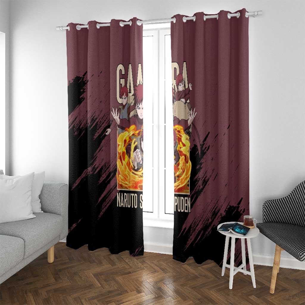Gaara Naruto Shippuden Window Curtain Anime Style