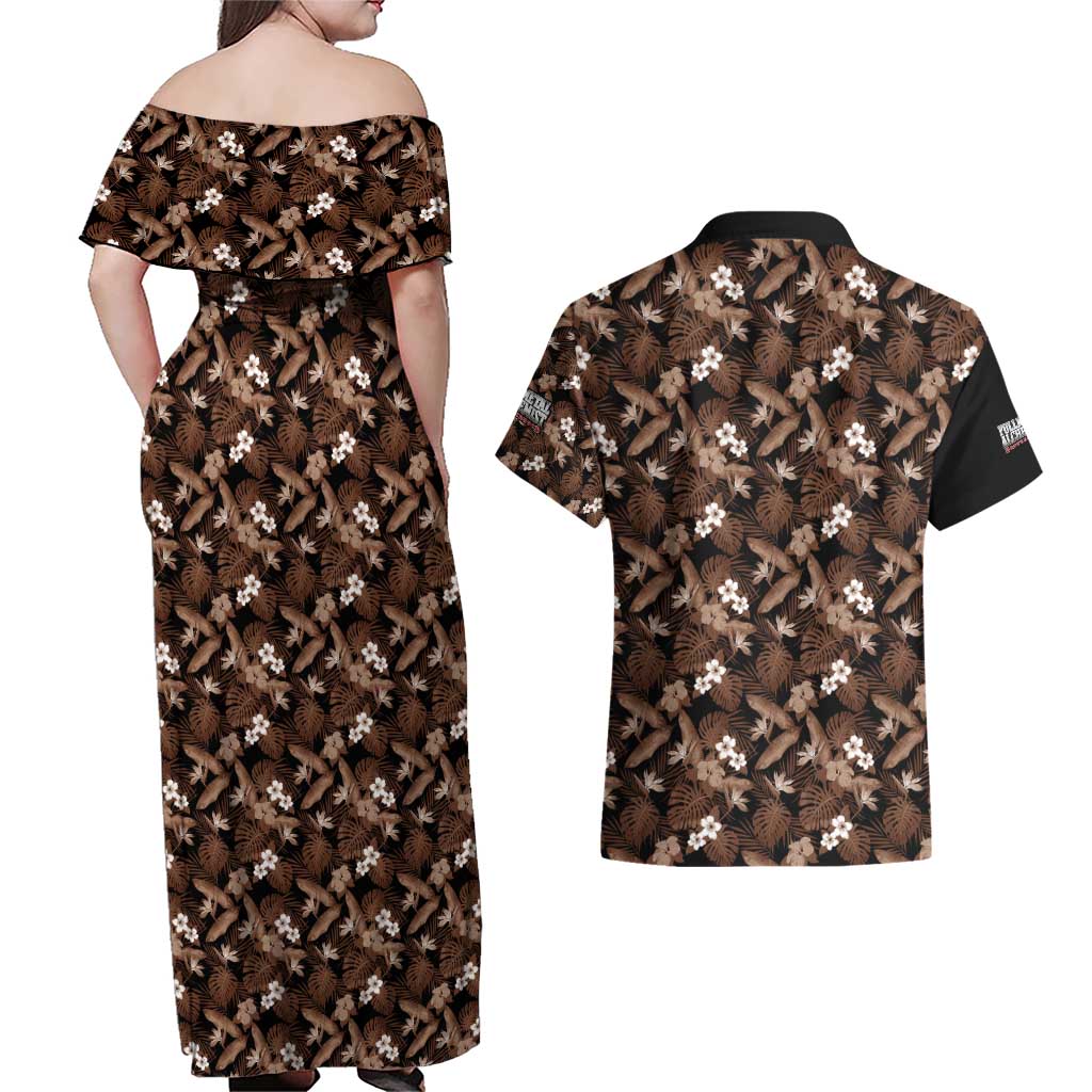King Bradley - Fullmetal Alchemist Couples Matching Off Shoulder Maxi Dress and Hawaiian Shirt Anime Style