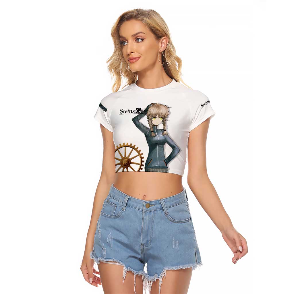 Suzuha Amane Raglan Cropped T Shirt Anime Style