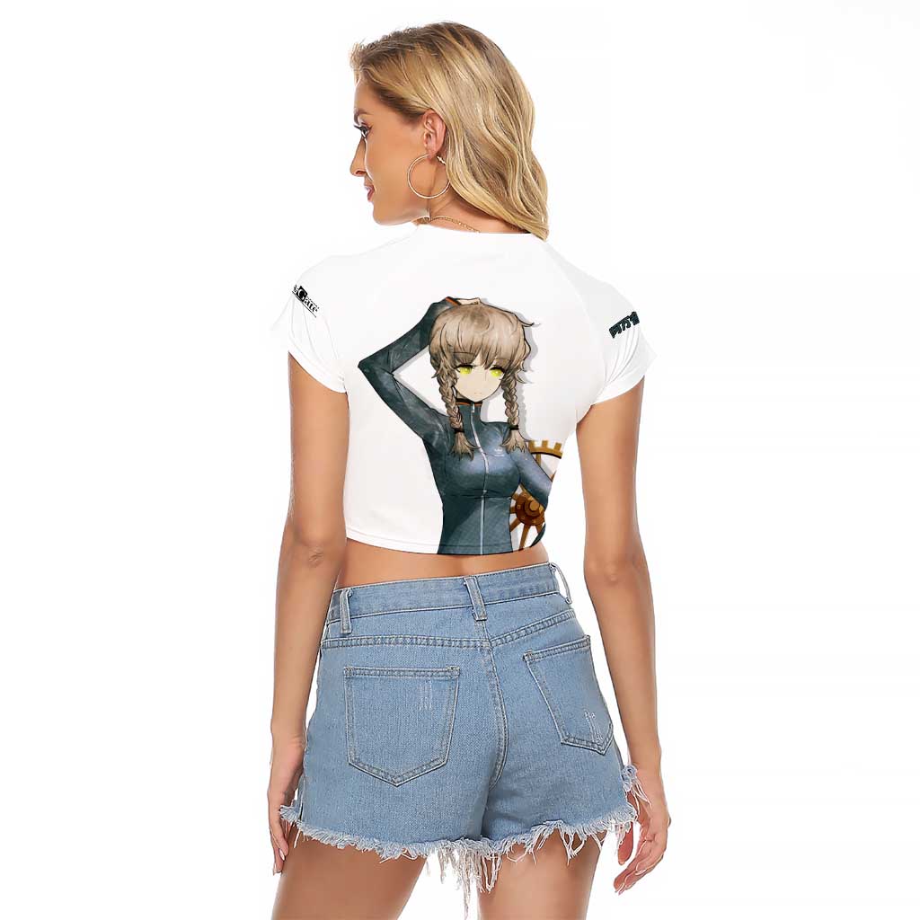 Suzuha Amane Raglan Cropped T Shirt Anime Style